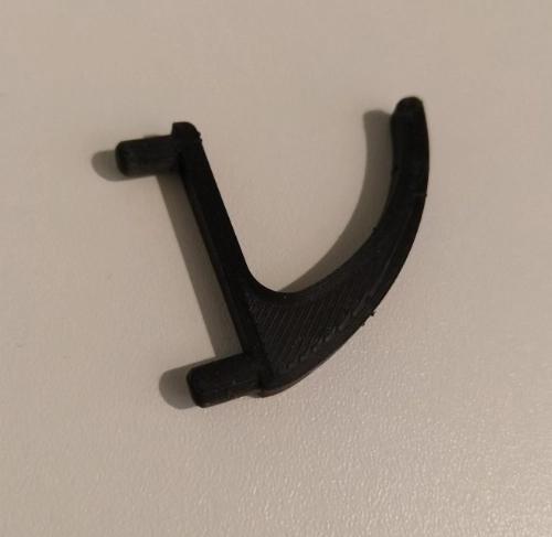 Cabinet hook with holes (standard 32 mm space)