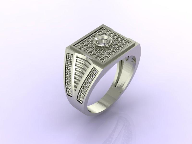 Gents Ring - Mens Ring STL READY FILES  Jewelry Rings For Men