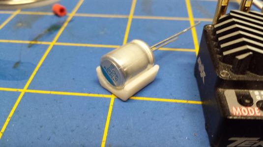 Capacitor tray for Tekin Speed controls.  