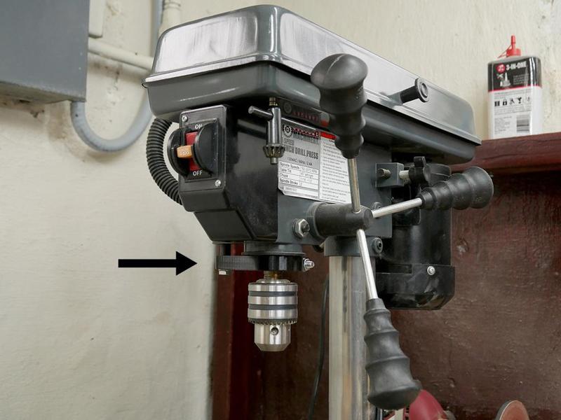 Stop Gauge Collar for Central Machinery/Harbor Freight 8" Drill Press