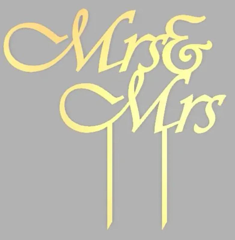 Wedding Cake Topper (Mrs&Mrs, Mr&Mr, Mx&Mx, Mrs&Mr)