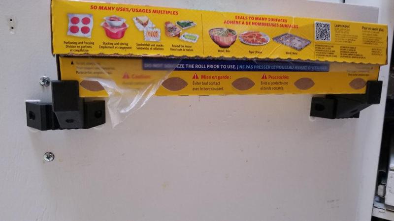 Adjustable ^2 Plastic Wrap Pantry Door Shelf