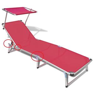 Cap Replacement for Sunbed with Aluminum Frame