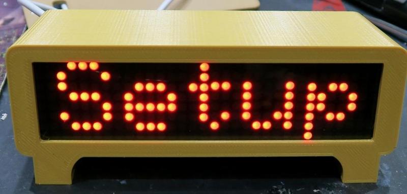 ESP8266 Matrix Display Case