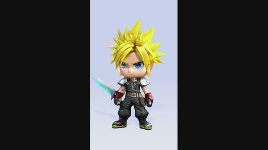 Cloud - Final Fantasy VII / Action Figure / STL