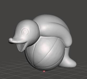 PINGU ROBBY THE SEAL WITH BALL PVC FIGURE MODEL TOY GASHAPON