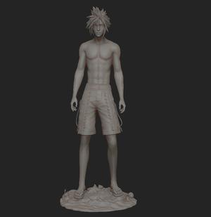 Cloud Strife FINAL FANTASY VII  BEACH