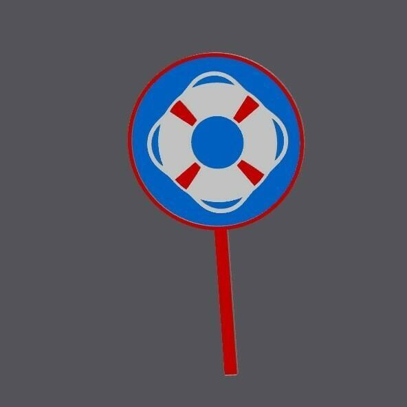 Cupcake Topper - life saver 26