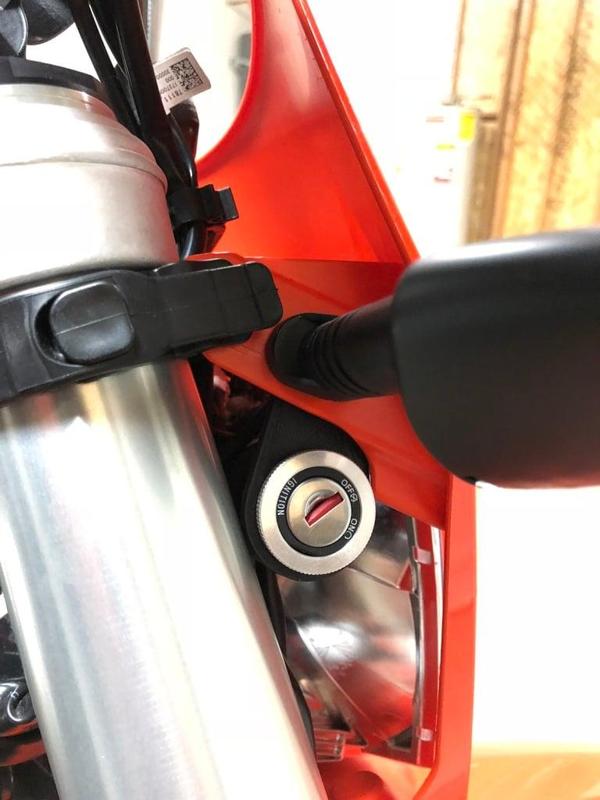 KTM side ignition location