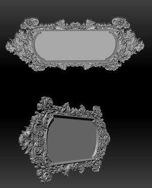 Mirror frame 3d - CNC machine - 3D CNC