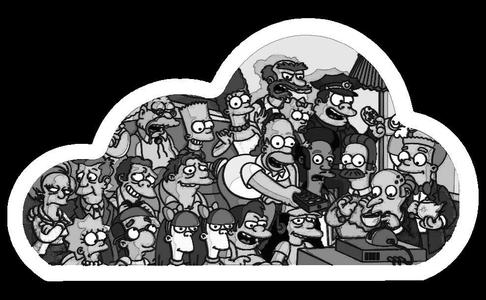 Simpsons Lithophane insert for Cloudy little night light
