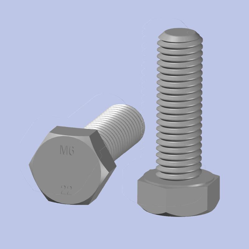 H HEAD SCREW M6 x 22