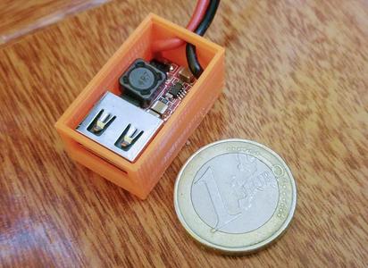 Box for DC-DC Step-down with usb connector
