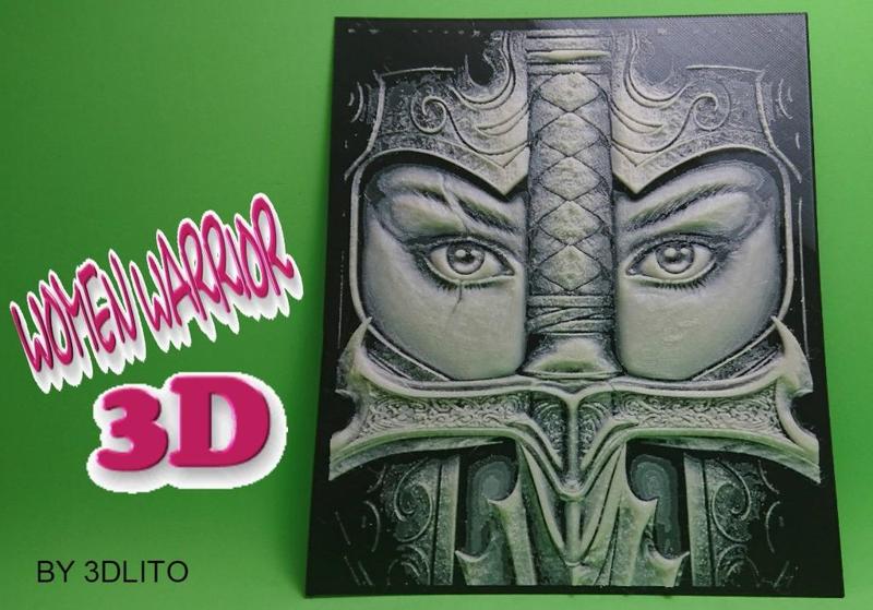 DRAWING 3D WARRIOR WOMAN