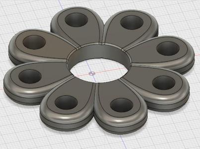 Flower Fidget 22mm bearing 8mm balls