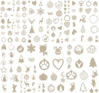 Bundle Xmas ornaments (257 models)