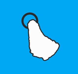 Barbados Keychain