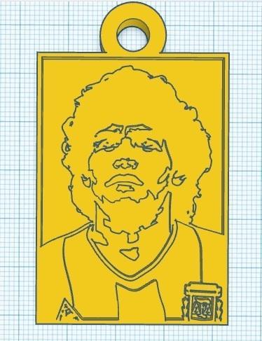 Maradona Key Chain Keychain