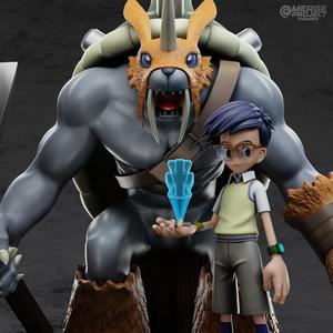 Joe and Zudomon - Digimon