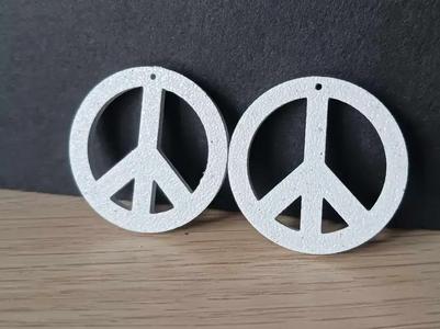 Traditional Peace sign Earring