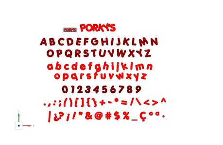 Porky's Letters and Numbers | Logo