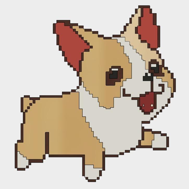 Swimming Corgi