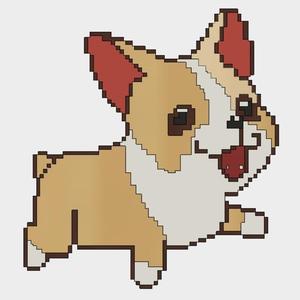 Swimming Corgi