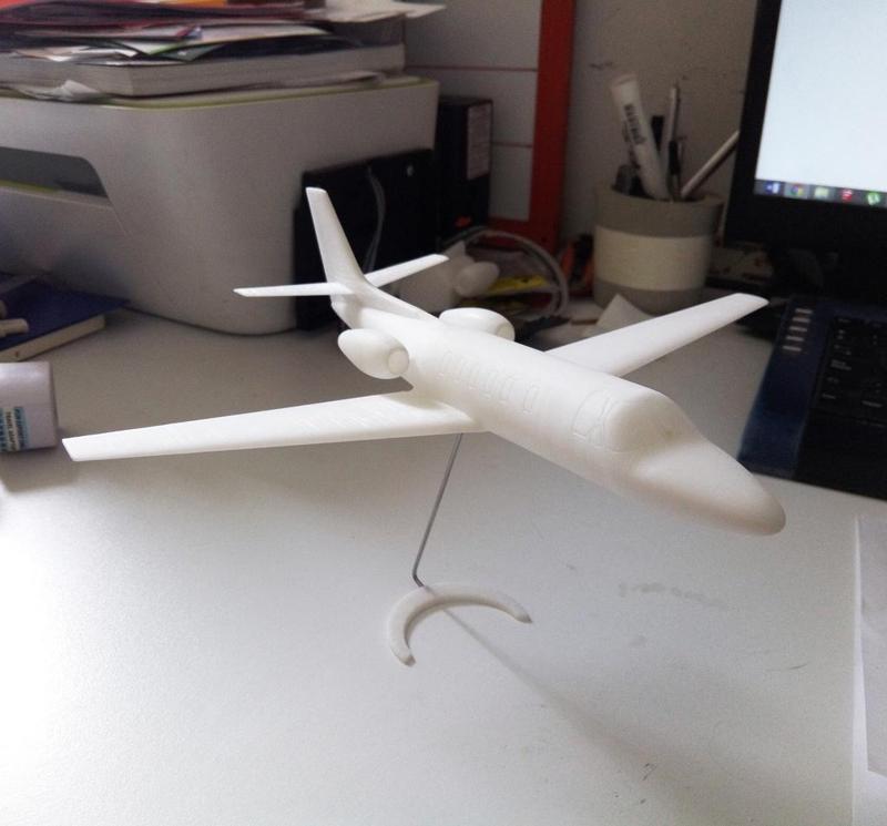 Easy to print Cessna Citation SII 1/64 aircraft scale model