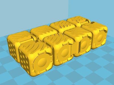 Textured fidget cube