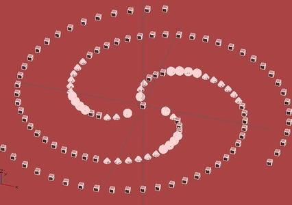 Spiral Layout for OpenSCAD
