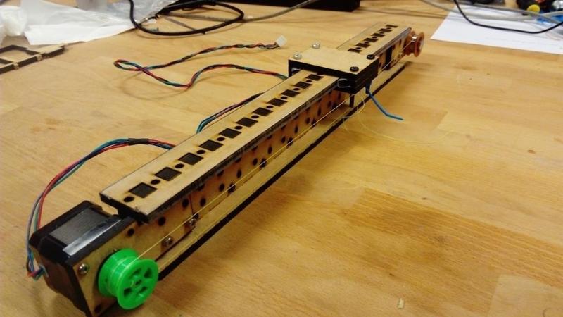 Lasercut I-beam linear axis, v1