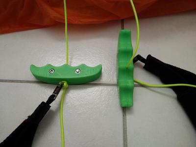 Handle for paragliding brakes easier to print