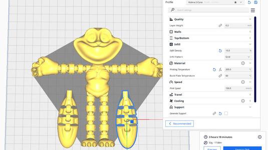 SMILING HOPPY MONSTER // PRINT-IN-PLACE WITHOUT SUPPORT