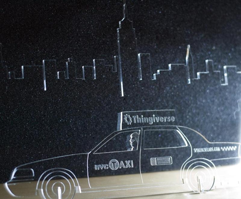 NYC Taxi and Skyline Letter holder
