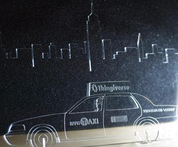 NYC Taxi and Skyline Letter holder