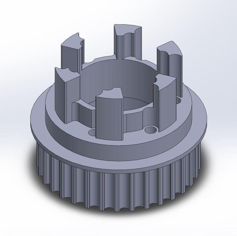 Longboard ABEC 11 Flywheels - Flywheel Clones - MBS All Terrain Wheels - CNC 33T Single Piece Pulley for 9mm, 12mm, 15mm Belts