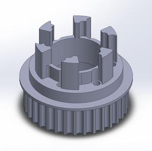 Longboard ABEC 11 Flywheels - Flywheel Clones - MBS All Terrain Wheels - CNC 33T Single Piece Pulley for 9mm, 12mm, 15mm Belts