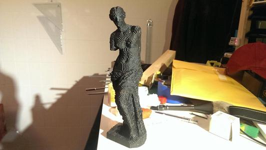 8-bit pixel | pixelized Venus with Dissolvable material