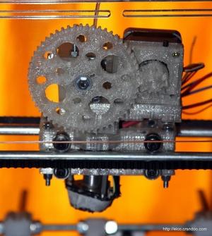 Xcarriage modification to attach Mendel extruder to BFB hot end