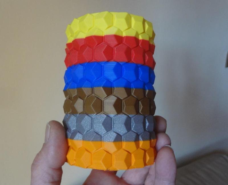 6 colors Honeycomb vase
