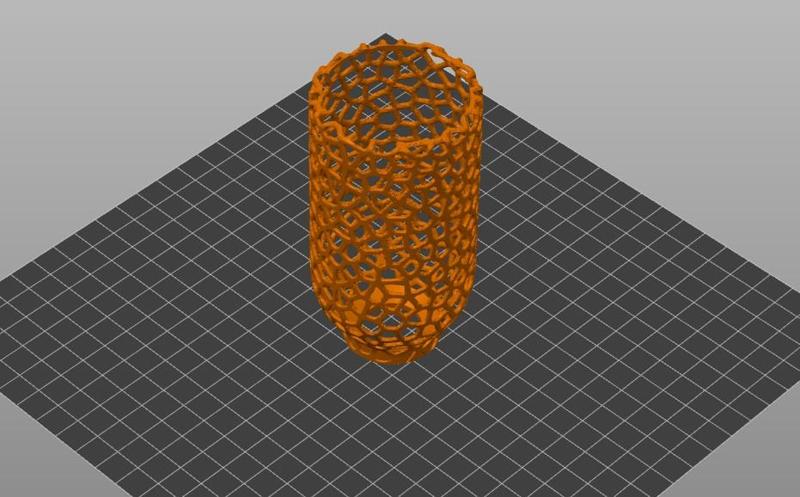 Vaso bottiglia in PET Voronoi