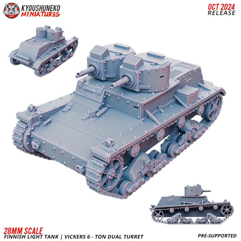 Vickers 6 - Ton Double Turret | Finnish Light Tank ww2