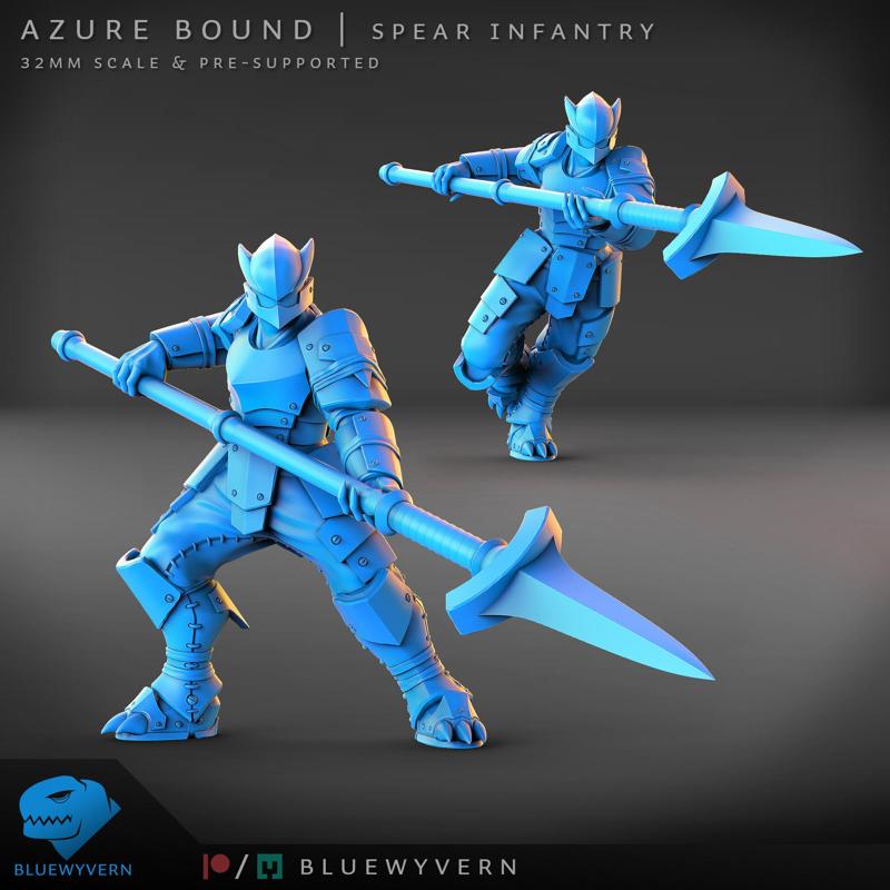 Azure Bound - Spear Infantry (Modular)