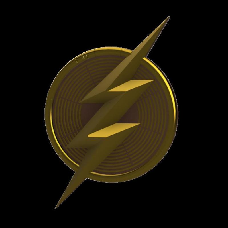 3D MULTICOLOR LOGO/SIGN - The Flash: Worlds Collide (Emblem)