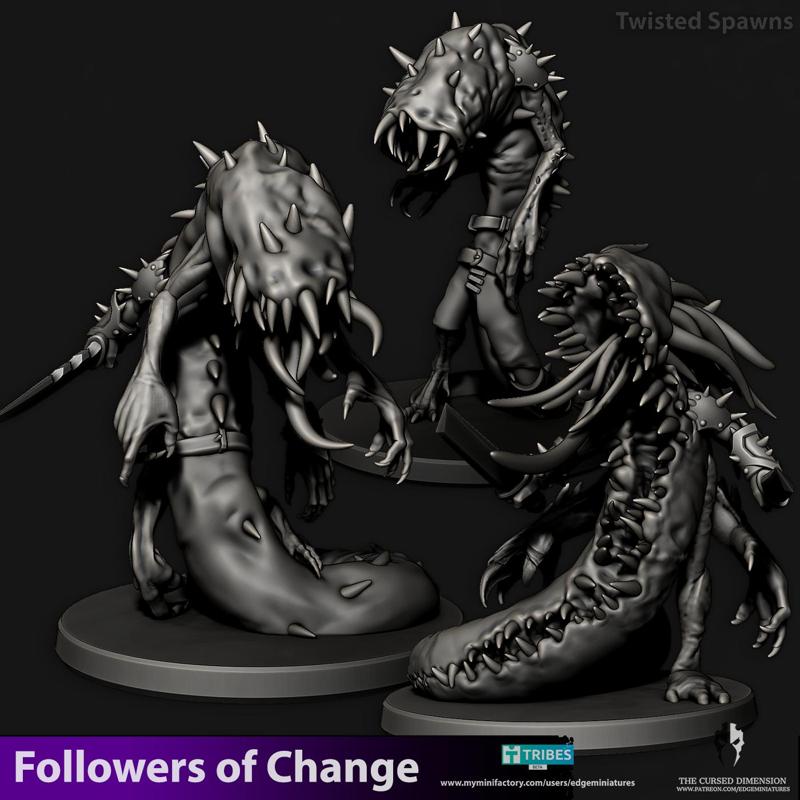 Twisted Spawns - Followers of Change - 28mm