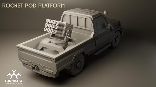 TurnBase Miniatures: Rocket Pod Platform