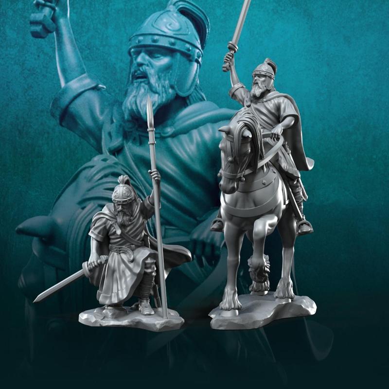 Visigoths King on foot and mounted | Visigoths | Historical