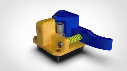 SIMPLE DUAL GEAR BOWDEN EXTRUDER 