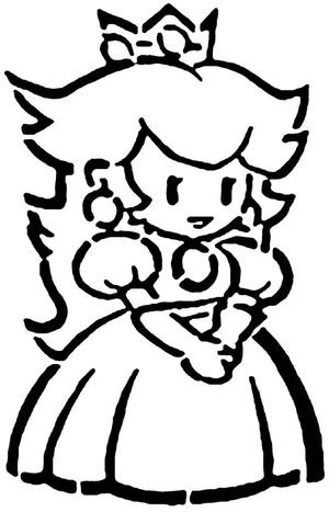 Paper Peach stencil