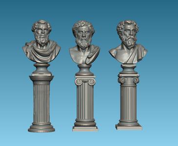 philosopher busts for dioramas